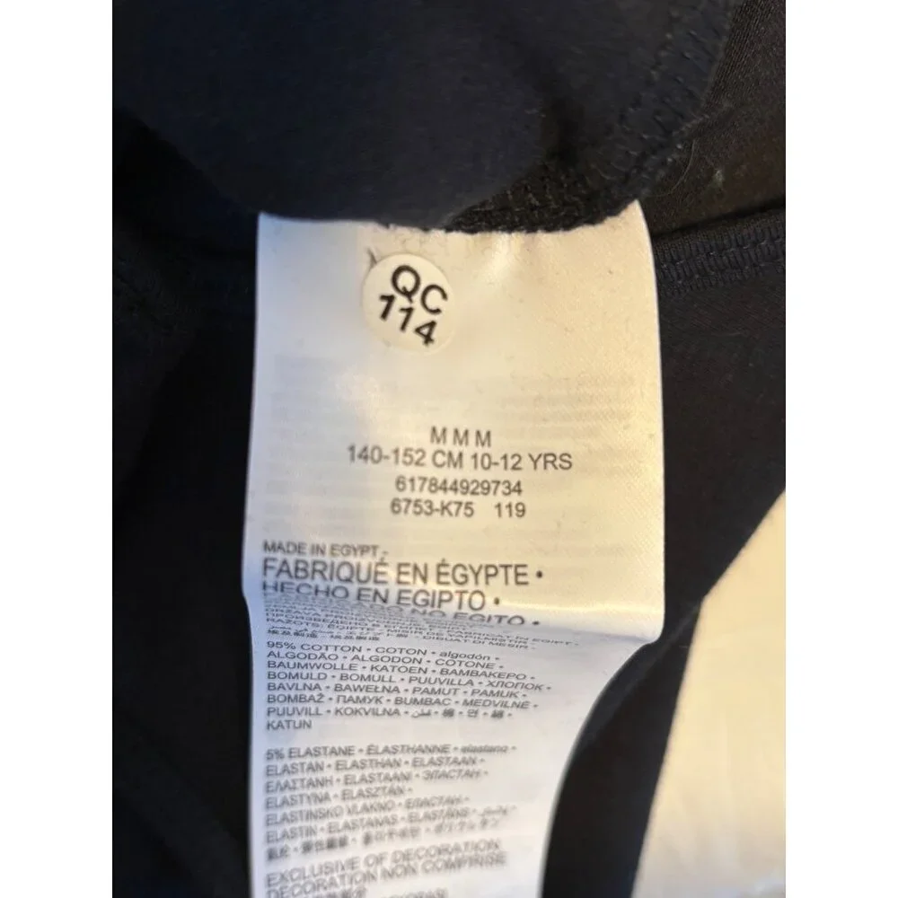 Levis Girls Black Logo Tank Bodysuit‎ Size Medium10-12 Yrs Cotton Stretch NWT